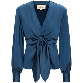 Karmamia Blair Bluse, Rich Cerulean Blue